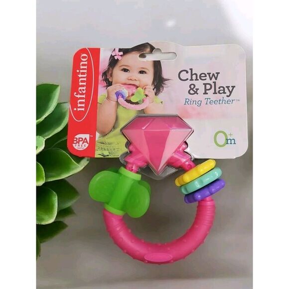 Infantino Activity Teether Toys ‎ Baby 0+ Months BPA Free Chew & Play - Picture 1 of 2